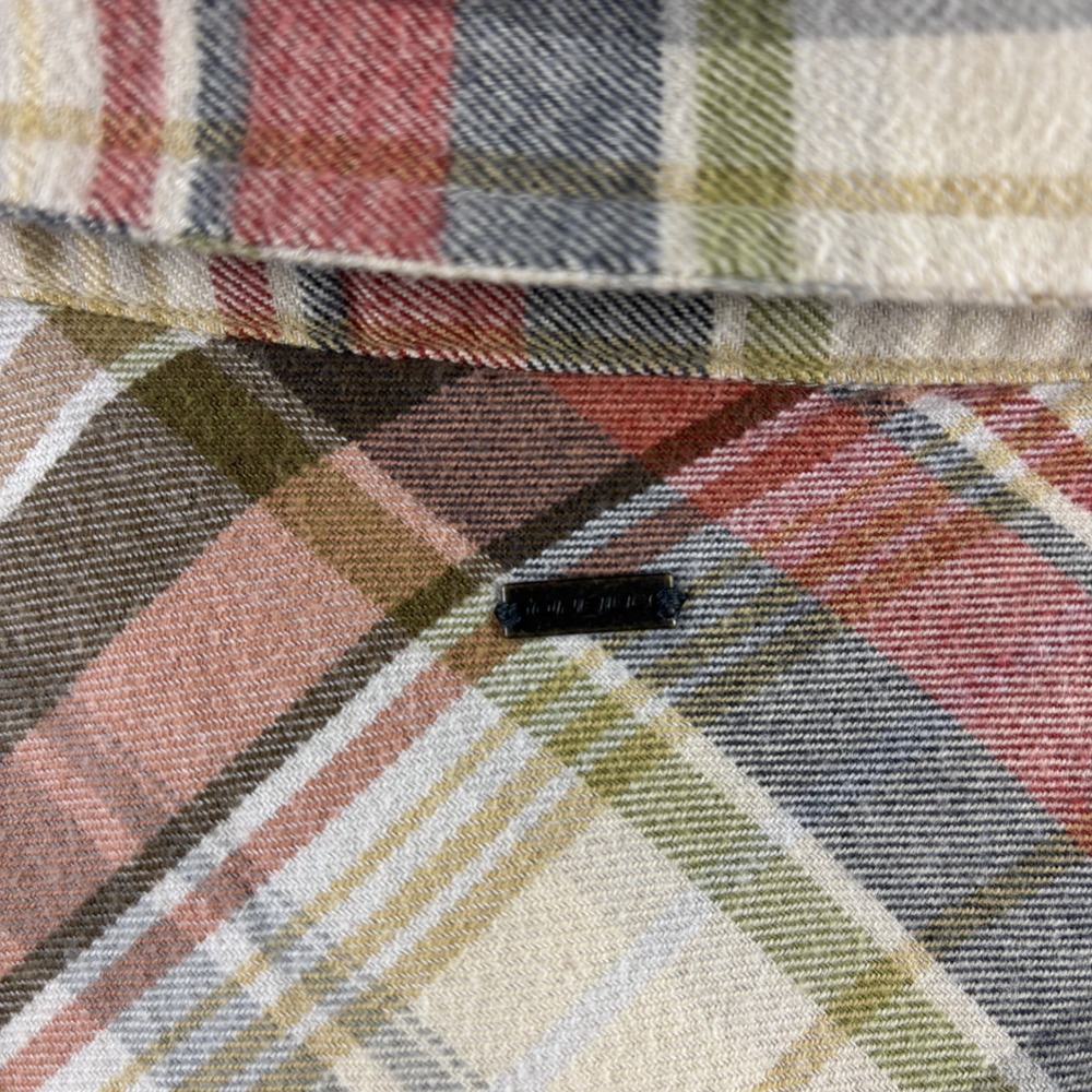 O'Neill Logan Flannel Shirt Womens Small Tan Plaid Long Sleeve Outdoor Fall Ski - Picture 6 of 12